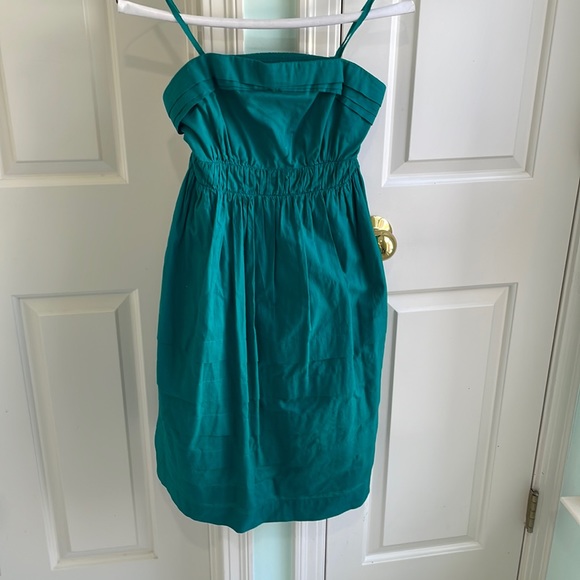 Green Strapless Maeve Dress - Picture 1 of 6